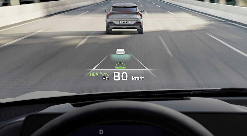 Kia EV6 head-up display