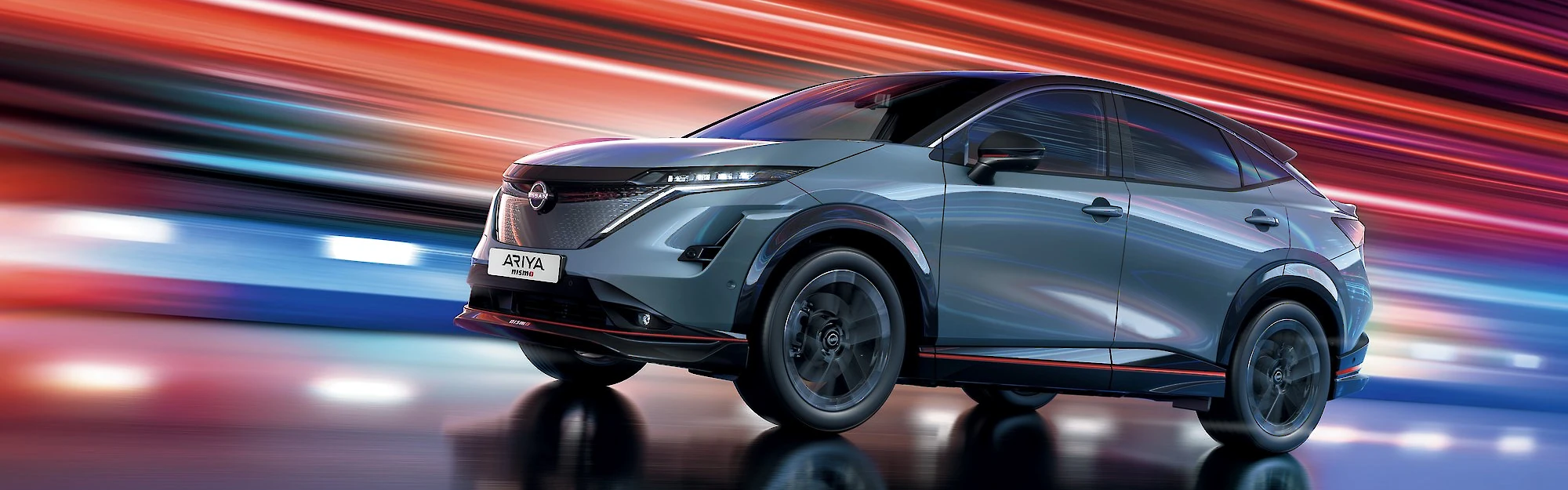 Nissan Ariya NISMO halad a futurisztikus úton